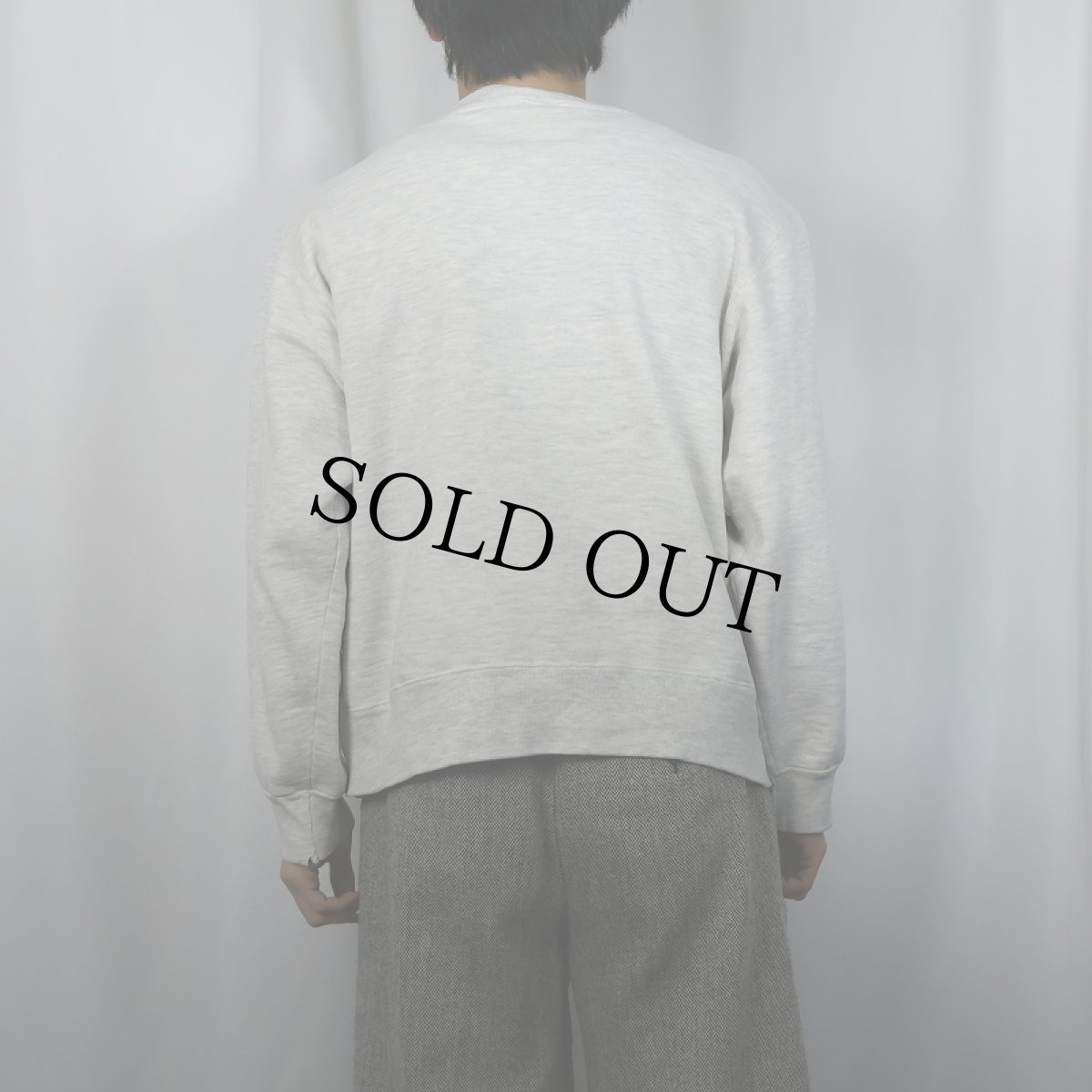 画像3: 80〜90's Champion 青刺繍タグ 中期 USA製 ロゴ刺繍スウェット L (3)