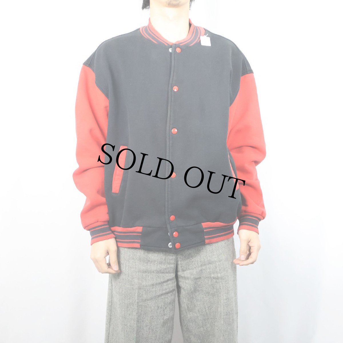 画像2: FRUIT OF THE LOOM スウェットスタジャン XL (2)