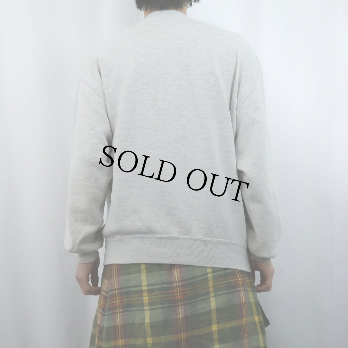 画像3: 90's RUSSELL ATHLETIC USA製 前V 無地スウェット L  (3)