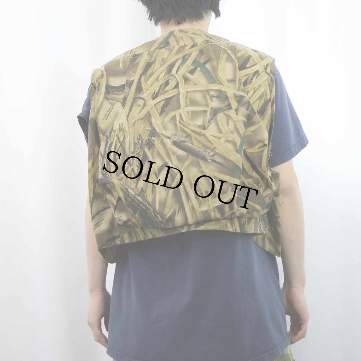 画像3: 2000's FILSON USA製 ウェットランドカモ ハンティングベスト L (3)