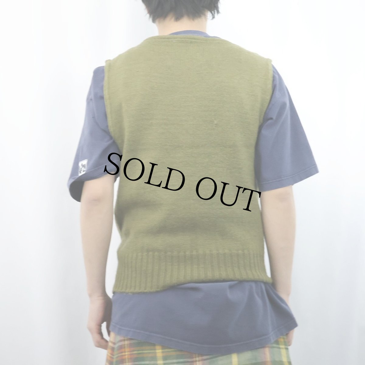 画像3: 40's ウールニットベスト (3)