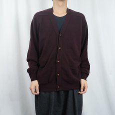 画像2: L.L.Bean ウールニットカーディガン M (2)