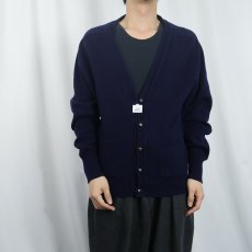 画像2: L.L.Bean SCOTLAND製 ウールニットカーディガン M (2)