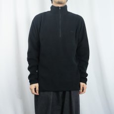 画像2: 90's Patagonia CAPILENE ハーフジップ フリースジャケット BLACK L (2)