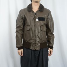 画像2: 80's U.S.NAVY G-1フライトジャケット SIZE42 (2)