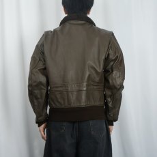 画像3: 80's U.S.NAVY G-1フライトジャケット SIZE42 (3)