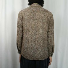 画像3: 70's PERMANENT PRESS USA製 総柄 プリントネルシャツ M (3)