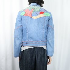 画像4: 70's FADED GLORY パッチワークデニムジャケット SIZE40 (4)