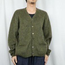 画像2: 60's モヘアニットカーディガン (2)