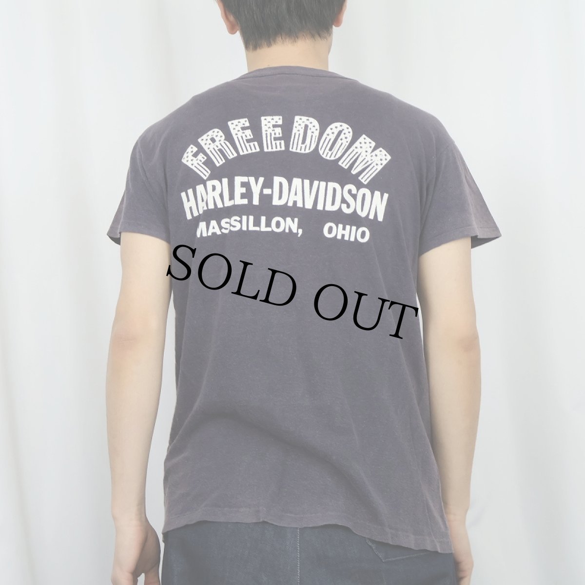 画像4: 70〜80's Harley-Davidson USA製 "FREEDOM " プリントTシャツ L (4)