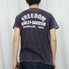 画像4: 70〜80's Harley-Davidson USA製 "FREEDOM " プリントTシャツ L (4)