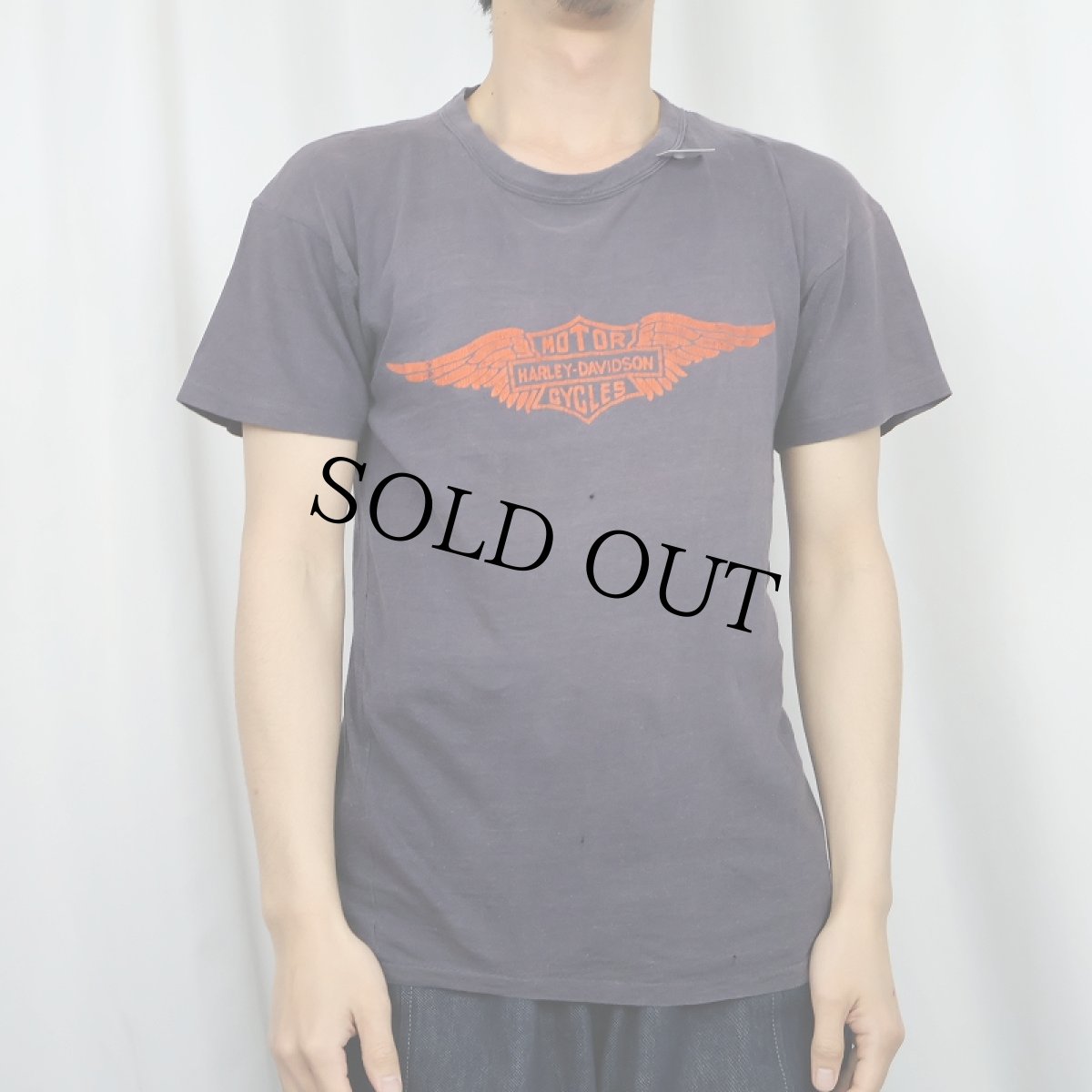 画像3: 70〜80's Harley-Davidson "ROBISON" ロゴプリントTシャツ (3)