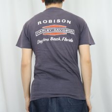画像4: 70〜80's Harley-Davidson "ROBISON" ロゴプリントTシャツ (4)
