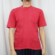 画像3: 70's Harley-Davidson USA製 ロゴプリント ポケットTシャツ M (3)