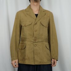 画像2: 30's BOY SCOUT OF AMERICA コットンツイル ノーフォークジャケット (2)