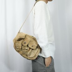 画像2: 40's UNKNOWN キャンバスショルダーバッグ (2)