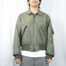 画像2: 90's U.S.AIR FORCE CWU-36/P フライトジャケット MEDIUM (2)