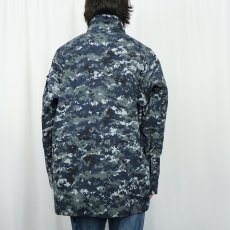 画像3: 00's〜 U.S.NAVY ECWCS NWU デジタルカモ GORE-TEXパーカー MEDIUM LONG (3)