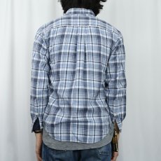 画像3: Ralph Lauren チェック柄 コットンボタンダウンシャツ L (3)
