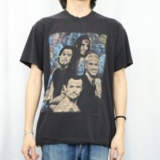 画像2: 90's RED HOT CHILI PEPPERS "ONE HOT MINUTE" ロックバンド アルバムプリントTシャツ BLACK (2)