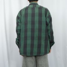 画像3: 90's CODET バッファローチェック柄 ヘビーネルシャツ (3)