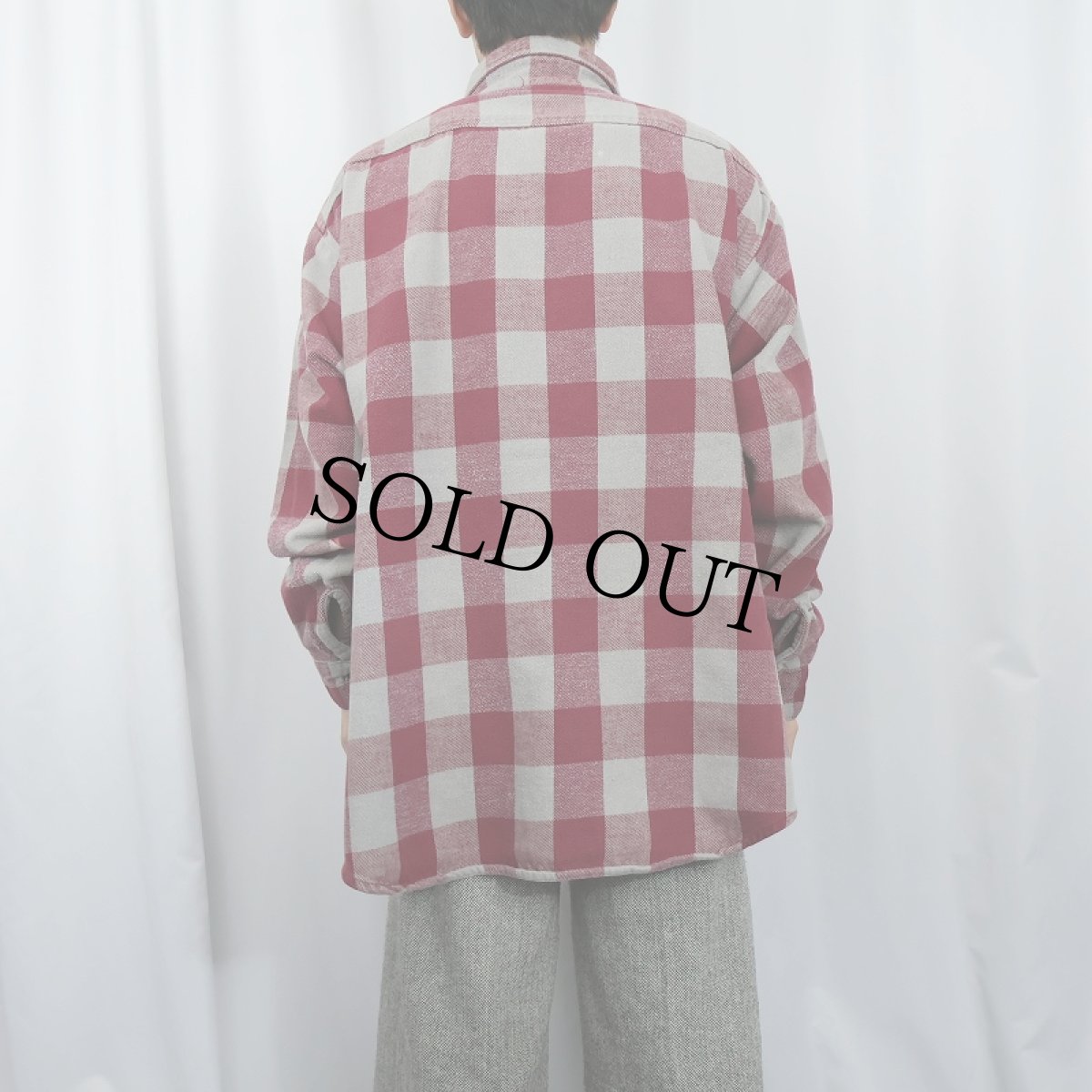 画像3: 80's FIVE BROTHER USA製 バッファローチェック柄 ヘビーネルシャツ 3XL (3)