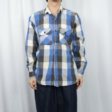 画像2: 80's FIVE BROTHER USA製 チェック柄 ヘビーネルシャツ XL (2)