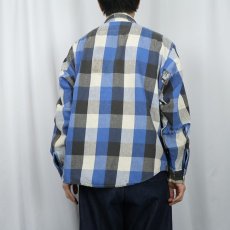 画像3: 80's FIVE BROTHER USA製 チェック柄 ヘビーネルシャツ XL (3)