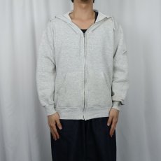画像2: 80's JERZEES USA製 スウェットジップパーカー L (2)