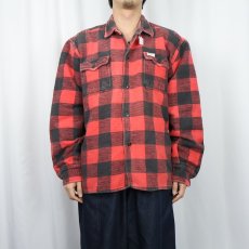 画像2: バッファローチェック柄 ヘビーネル シャツジャケット (2)