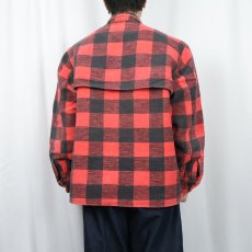 画像3: バッファローチェック柄 ヘビーネル シャツジャケット (3)