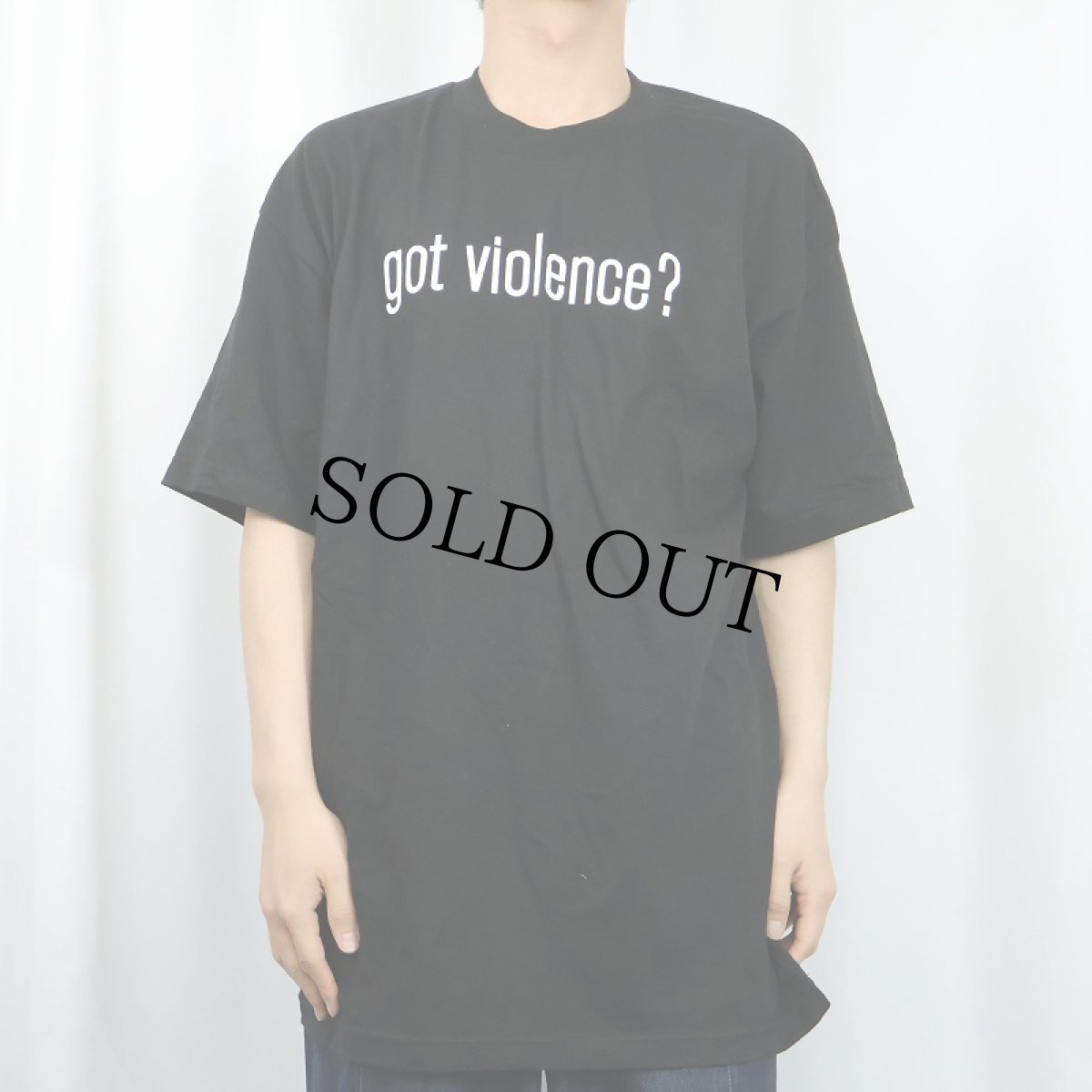 画像3: Marilyn Manson "got Violence?" ロックバンド パロディプリントTシャツ BLACK XL (3)