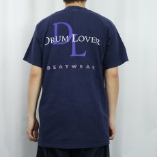 画像4: DRUM LOVER パロディプリントTシャツ L (4)