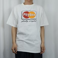 画像2: Pity Sex パロディプリントTシャツ XL (2)