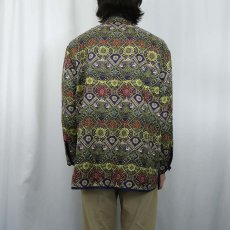 画像3: CHICO'S DESIGN 総柄 シルクチャイナジャケット SIZE3 (3)