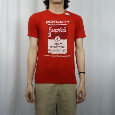 画像2: 80's "BOYCOTT Campbell's" ボイコット運動 パロディプリントTシャツ (2)