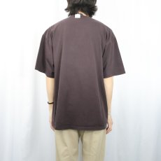 画像3: 2000's Ray Charles "The Father Of Soul" ピアニスト プリントTシャツ BROWN 1X (3)