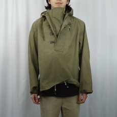 画像2: 40's U.S.NAVY デッキレインパーカー 初期型 (2)