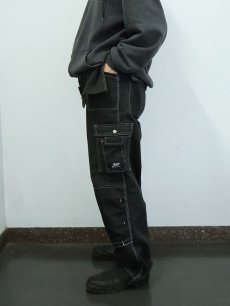 画像3: JMP WEAR ダブルニー カーゴパンツ BLACK W36 (3)