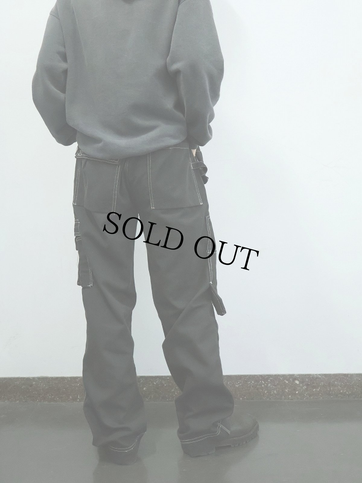 画像4: JMP WEAR ダブルニー カーゴパンツ BLACK W36 (4)