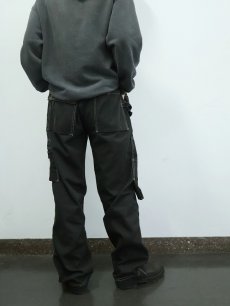 画像4: JMP WEAR ダブルニー カーゴパンツ BLACK W36 (4)