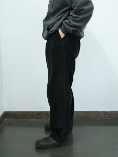 画像3: BILL BLASS 2タック 太畝コーデュロイパンツ BLACK W35 (3)
