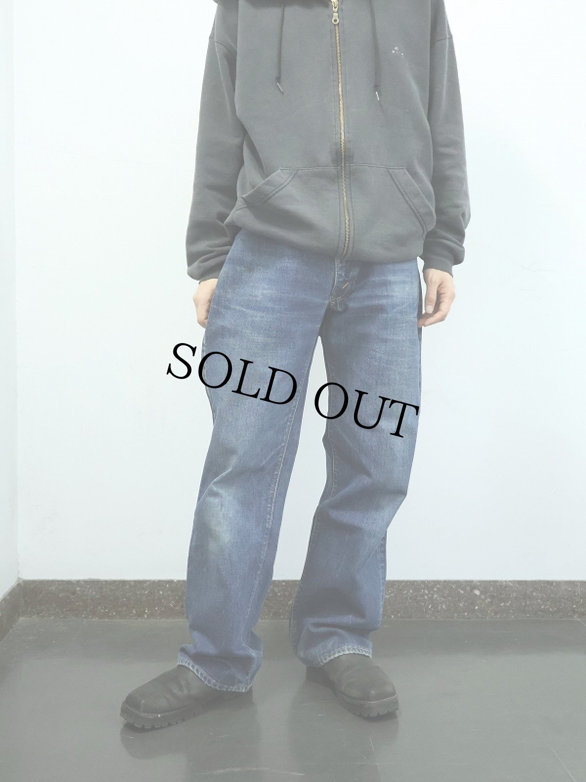 画像2: 70's LEVI'S 517-0217 BIGE デニムパンツ 大文字表記 W37 (2)