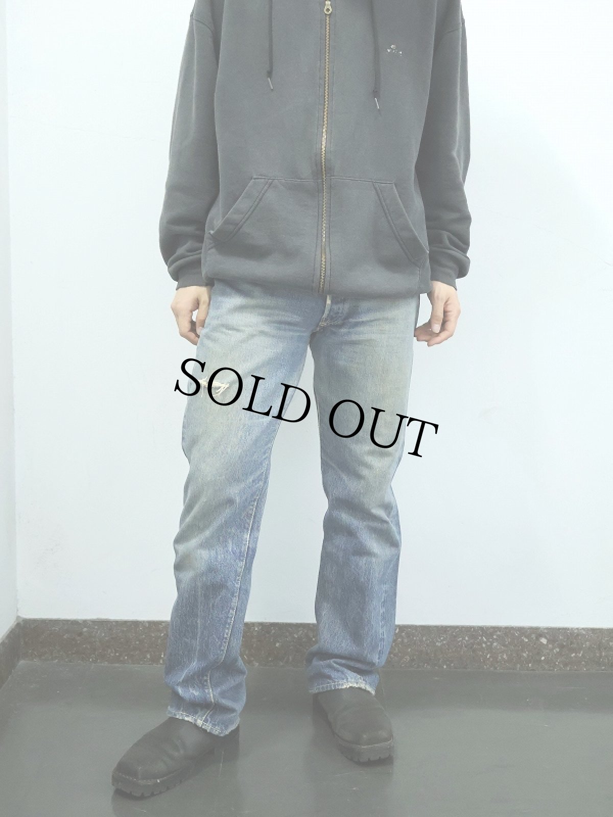 画像2: 50?60's LEVI'S 501XX "ギャラ入り&オフセット" 紙パッチ デニムパンツ W32 (2)