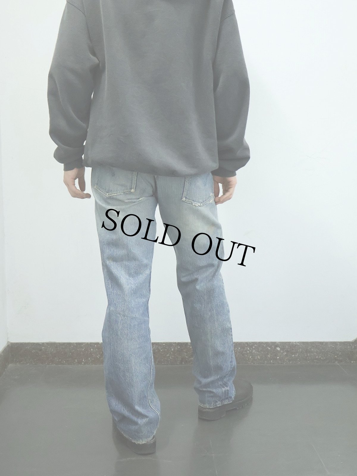 画像4: 50?60's LEVI'S 501XX "ギャラ入り&オフセット" 紙パッチ デニムパンツ W32 (4)