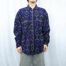 画像2: 90's Patagonia タペストリー柄 シンチラオーバーシャツ M (2)