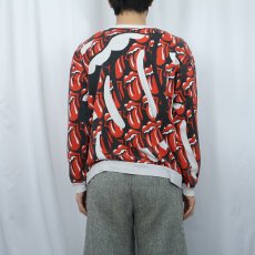 画像4: 80's THE ROLLING STONES ロックバンド 総柄スウェット (4)