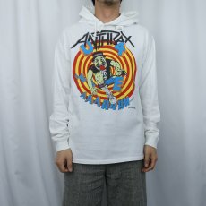画像2: 80's ANTHRAX "State of Euphoria" ヘヴィメタル・バンド ツアープリントTパーカー (2)