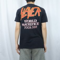 画像3: 80's SLAYER "ROOT OF ALL EVIL" スラッシュメタル・バンド ツアーTシャツ BLACK (3)