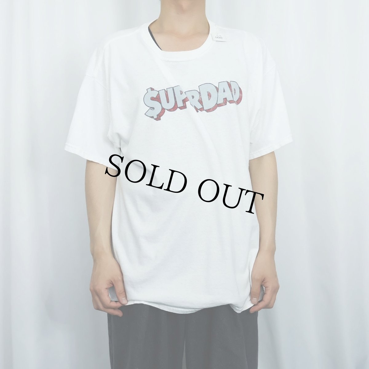 画像2: SUPERDAD コメディ映画プリントTシャツ XL (2)